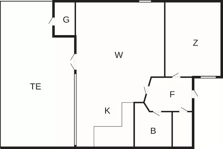 Maison de vacances pour 3 a Tranekær - Plan