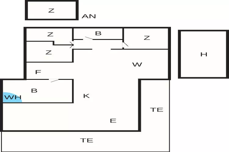5 star holiday home in Løkken - Floor plan