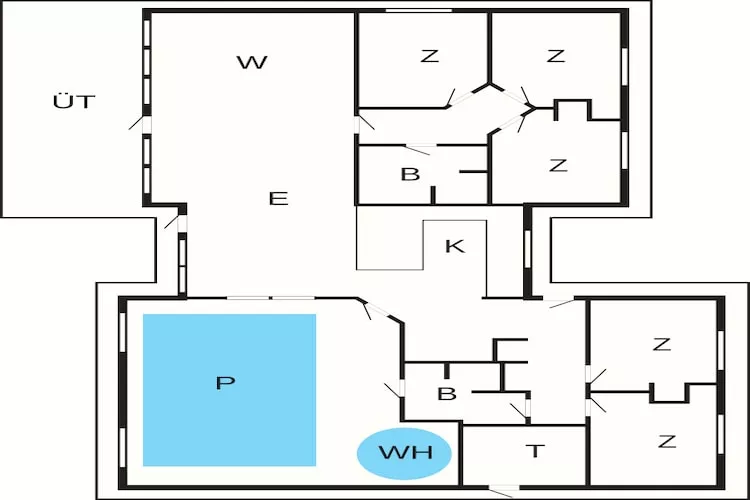 5 star holiday home in Idestrup - Floor plan