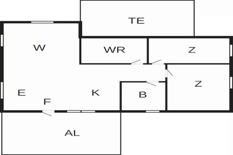 4 star holiday home in Åsa - Floor plan