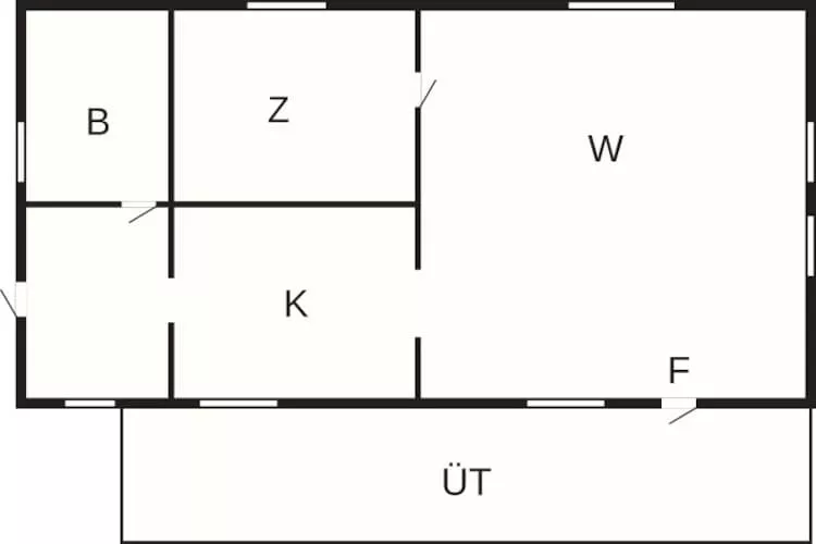 4 person holiday home in KLINTEHAMN - Floor plan