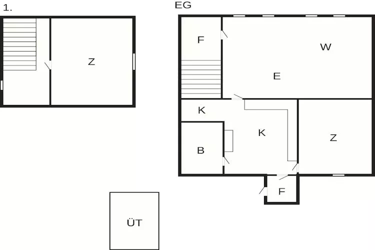 6 person holiday home in Horslunde - Floor plan