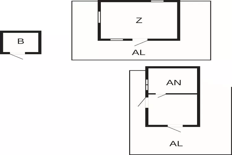 Cabane en bord de mer avec sauna privé - Plan