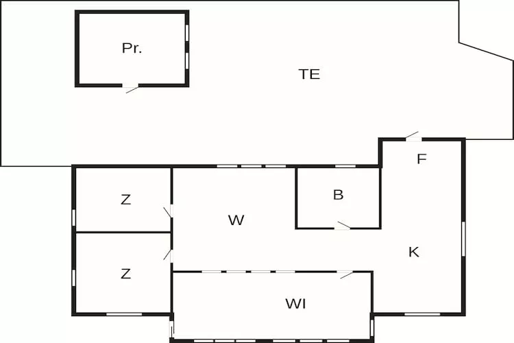 Cozy Cottage in mellbystrand - Floor plan