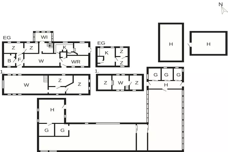 4 Sterne Ferienhaus in Hornsyld - Grundriss