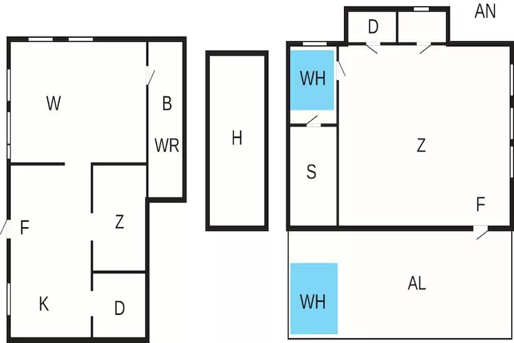Secluded Forest stay with Annex - Floor plan