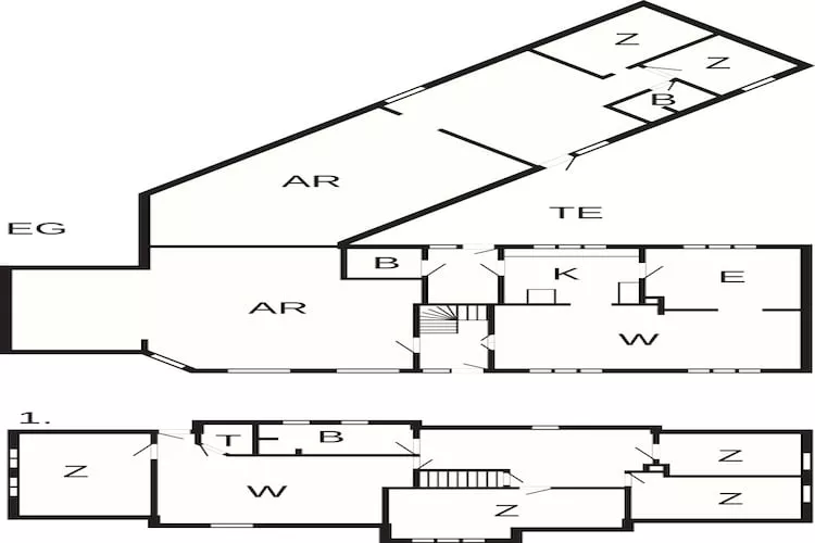 4 etoiles maison de vacances a Nørre Nebel - Plan