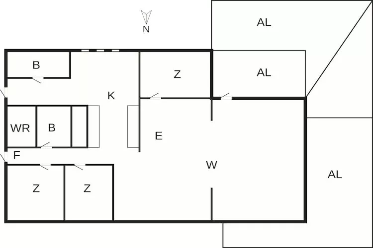 4 star holiday home in HENÅN - Floor plan