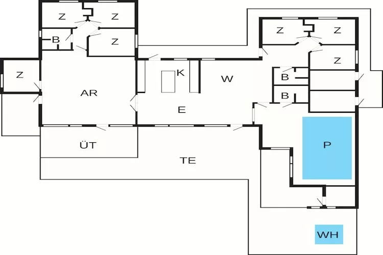5 etoiles maison de vacances a Løkken - Plan