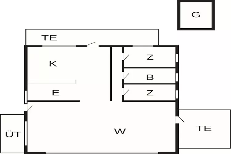 4 Sterne Ferienhaus in Hals - Grundriss