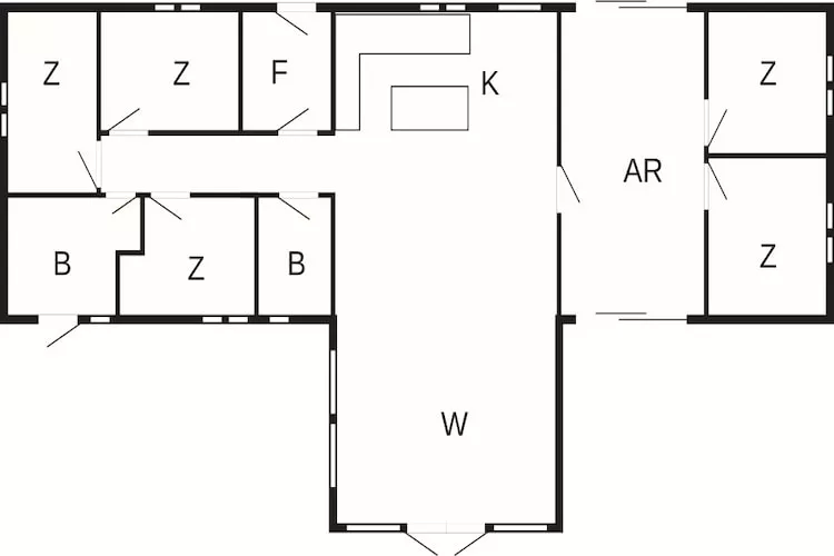 5 star holiday home in Ansager - Floor plan