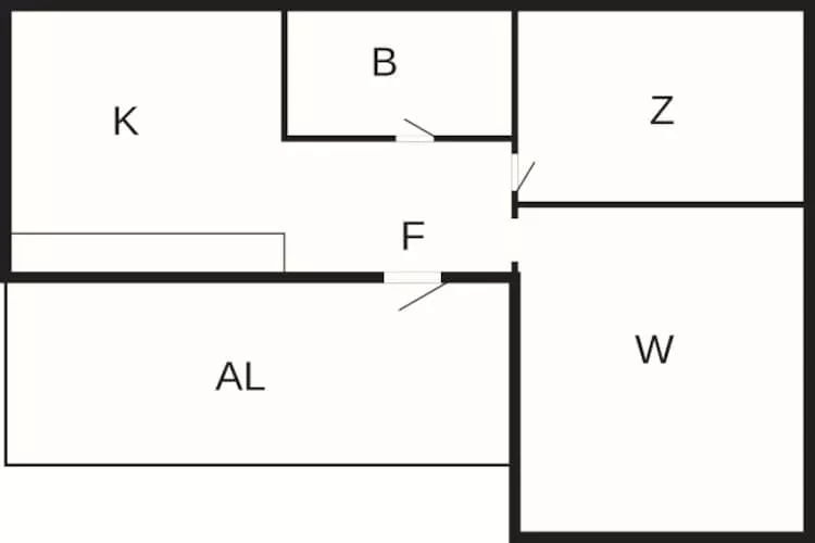 Maison de vacances pour 4 a SMEDSTORP - Plan