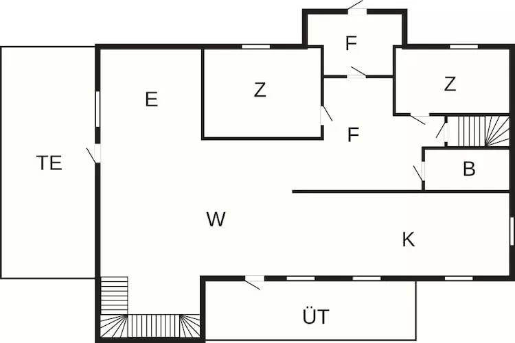 Maison de vacances pour 7 a Grovfjord - Plan