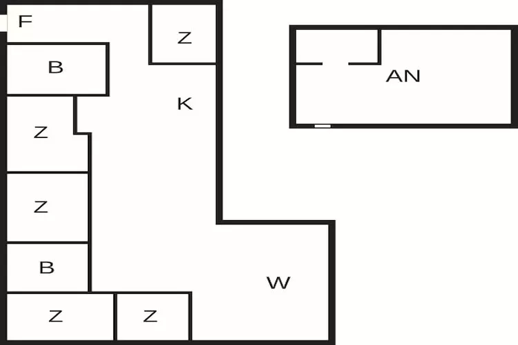 5 etoiles maison de vacances a Saltum - Plan