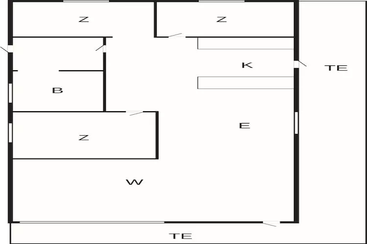 Maison de vacances pour 8 a Aakirkeby - Plan