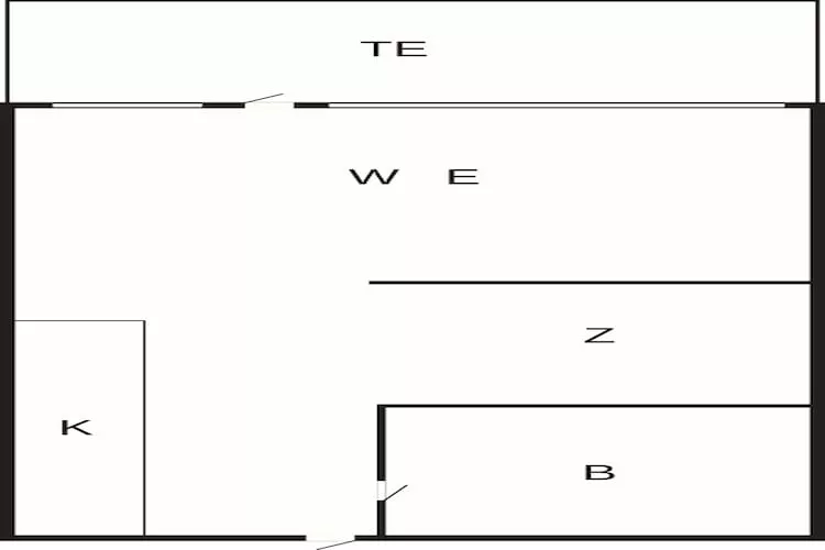 Maison de vacances pour 4 a Nexø - Plan