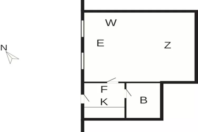 4 person holiday home in Højer - Floor plan