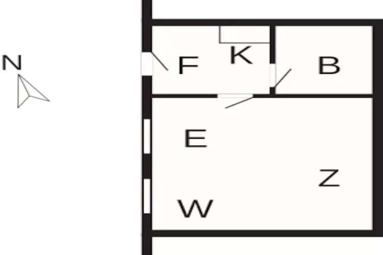 4 person holiday home in Højer - Floor plan