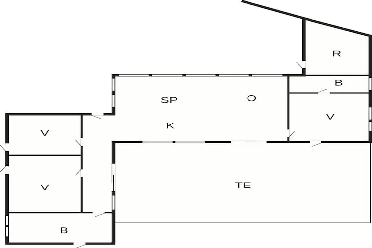 5 star holiday home in Vestervig - Floor plan