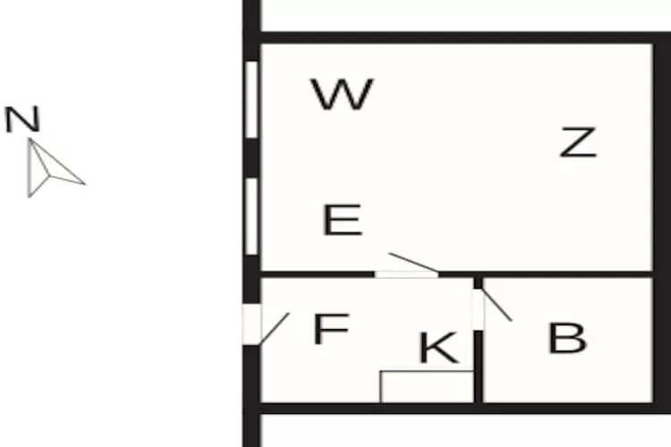 4 person holiday home in Højer - Floor plan