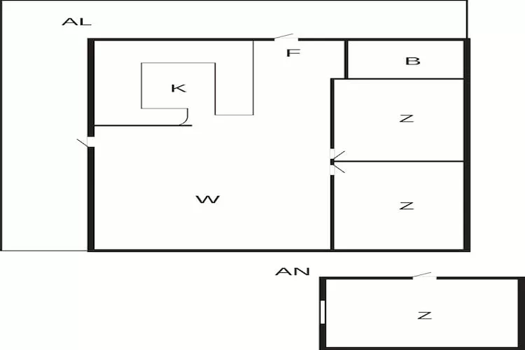 Maison de vacances pour 6 a HENÅN - Plan