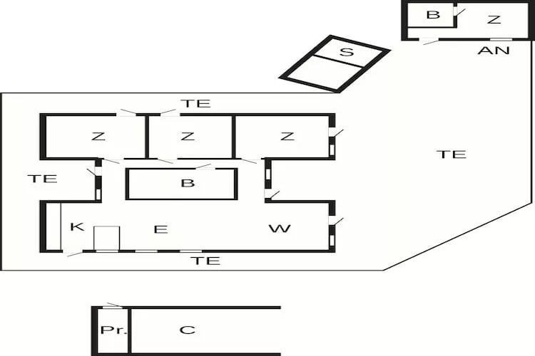 5 Sterne Ferienhaus in Væggerløse - Grundriss