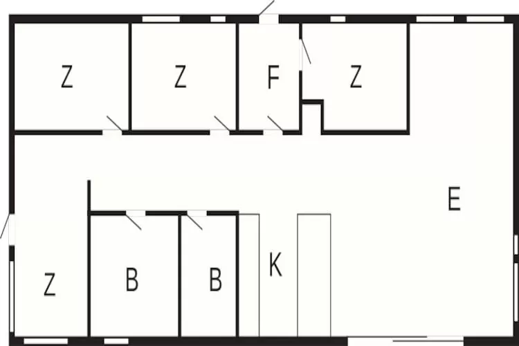 5 star holiday home in Saltum - Floor plan