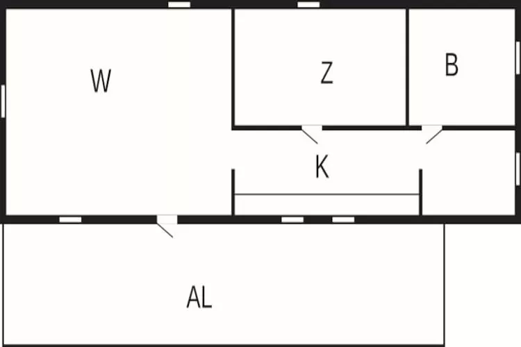 Maison de vacances pour 4 a Djurhamn - Plan