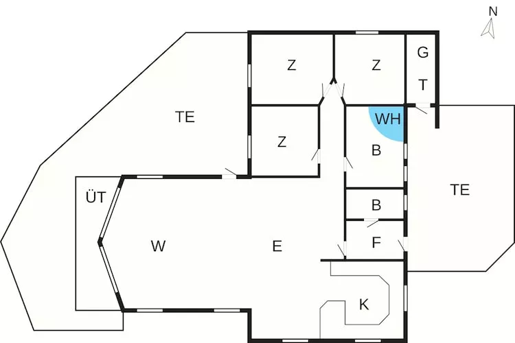 5 Sterne Ferienhaus in Løkken - Grundriss