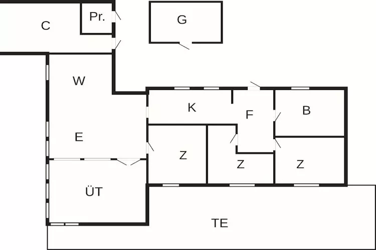 Maison de vacances pour 6 a Løgstør - Plan