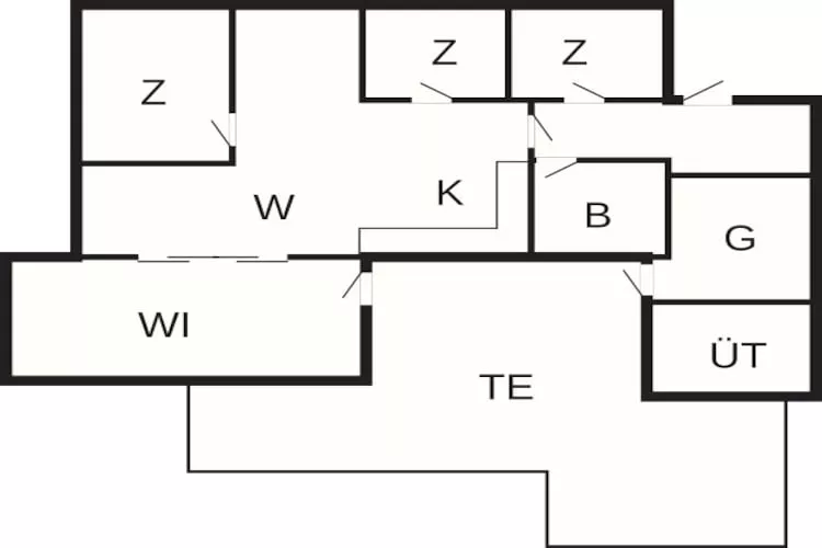 4 star holiday home in Hemmet - Floor plan