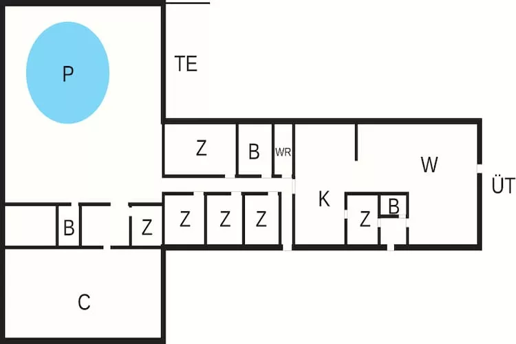 4 Sterne Ferienhaus in Allingåbro - Grundriss