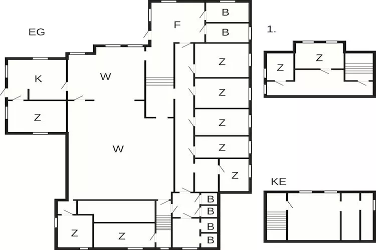 Großzügige Villa in der Nähe von Ribe - Grundriss