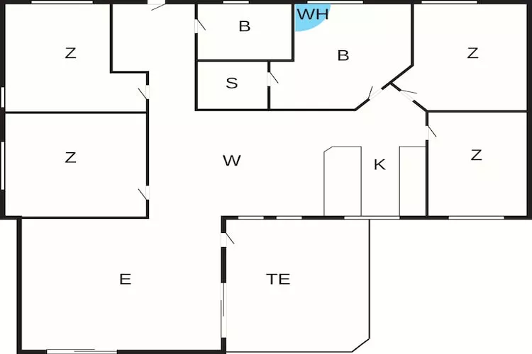 Villa avec sauna privé pour dix personnes - Plan
