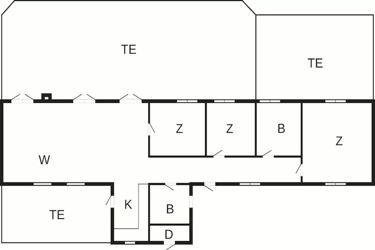 4 Sterne Ferienhaus in Vig - Grundriss