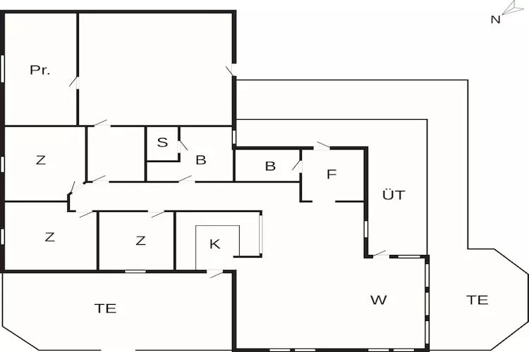 4 etoiles maison de vacances a Løkken - Plan