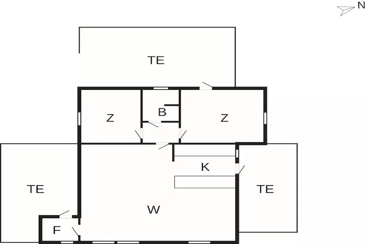 4 Sterne Ferienhaus in Blokhus - Grundriss