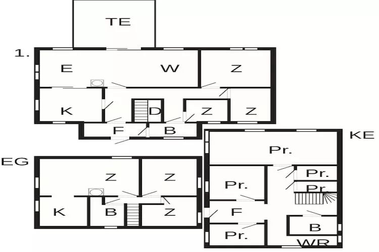 10 Personen Ferienhaus in MIDSUND - Grundriss