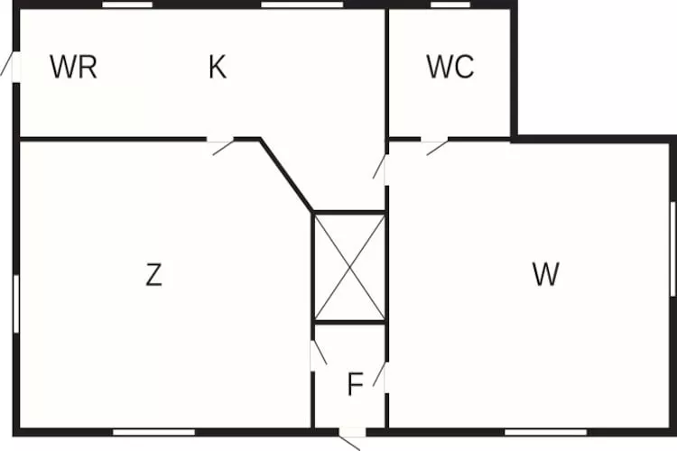 4 person holiday home in FURUBY - Floor plan