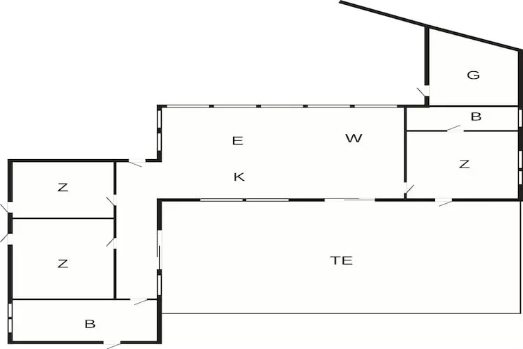 5 star holiday home in Vestervig - Floor plan