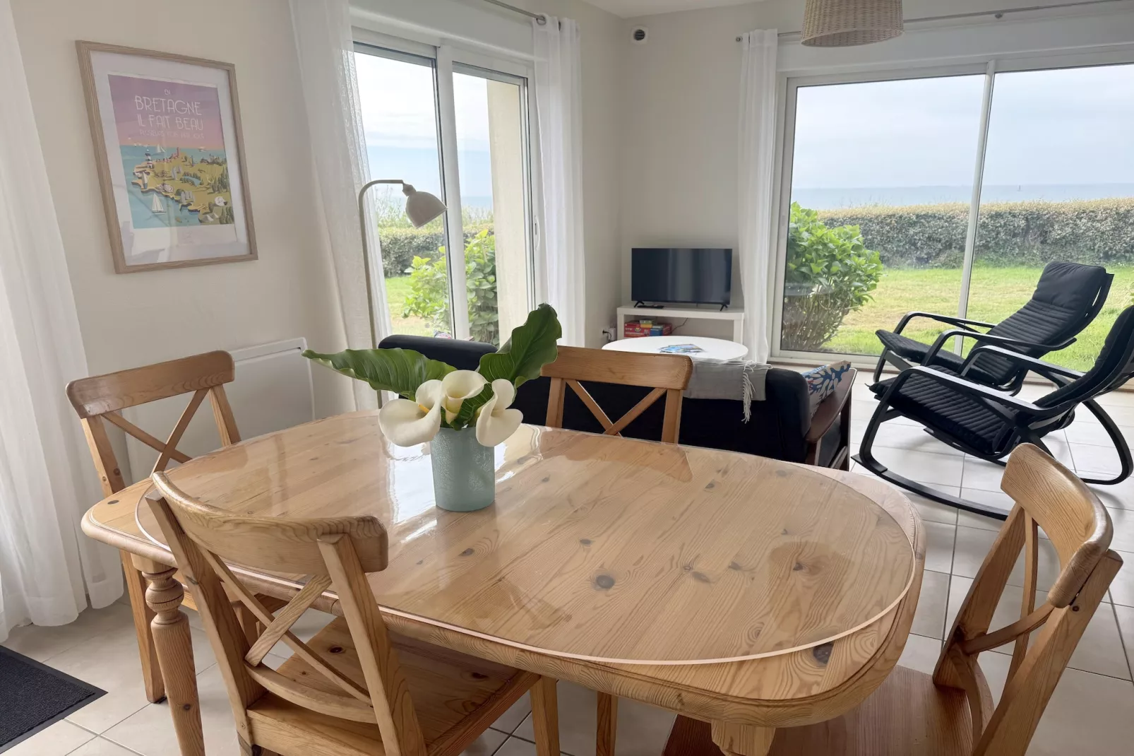 Ferienhaus mit Panoramablick Le Conquet - Salle à manger