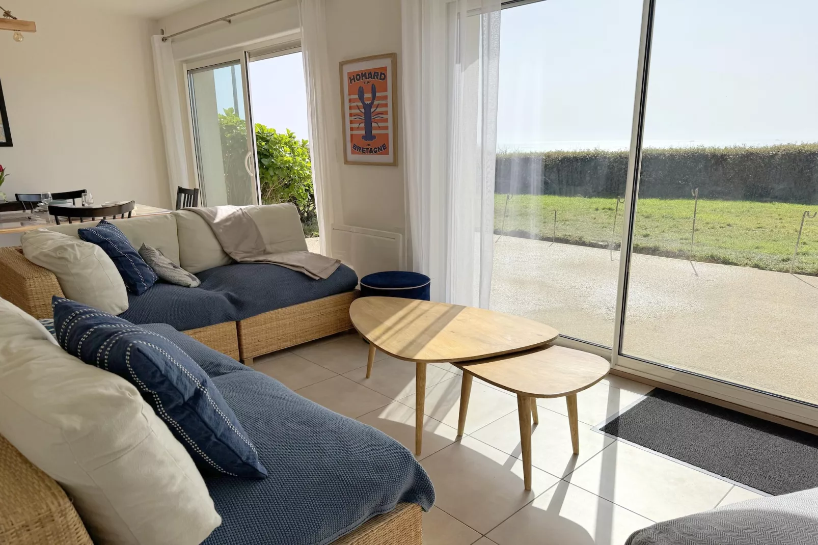 Ferienhaus mit Panoramablick Le Conquet - Wohnzimmer