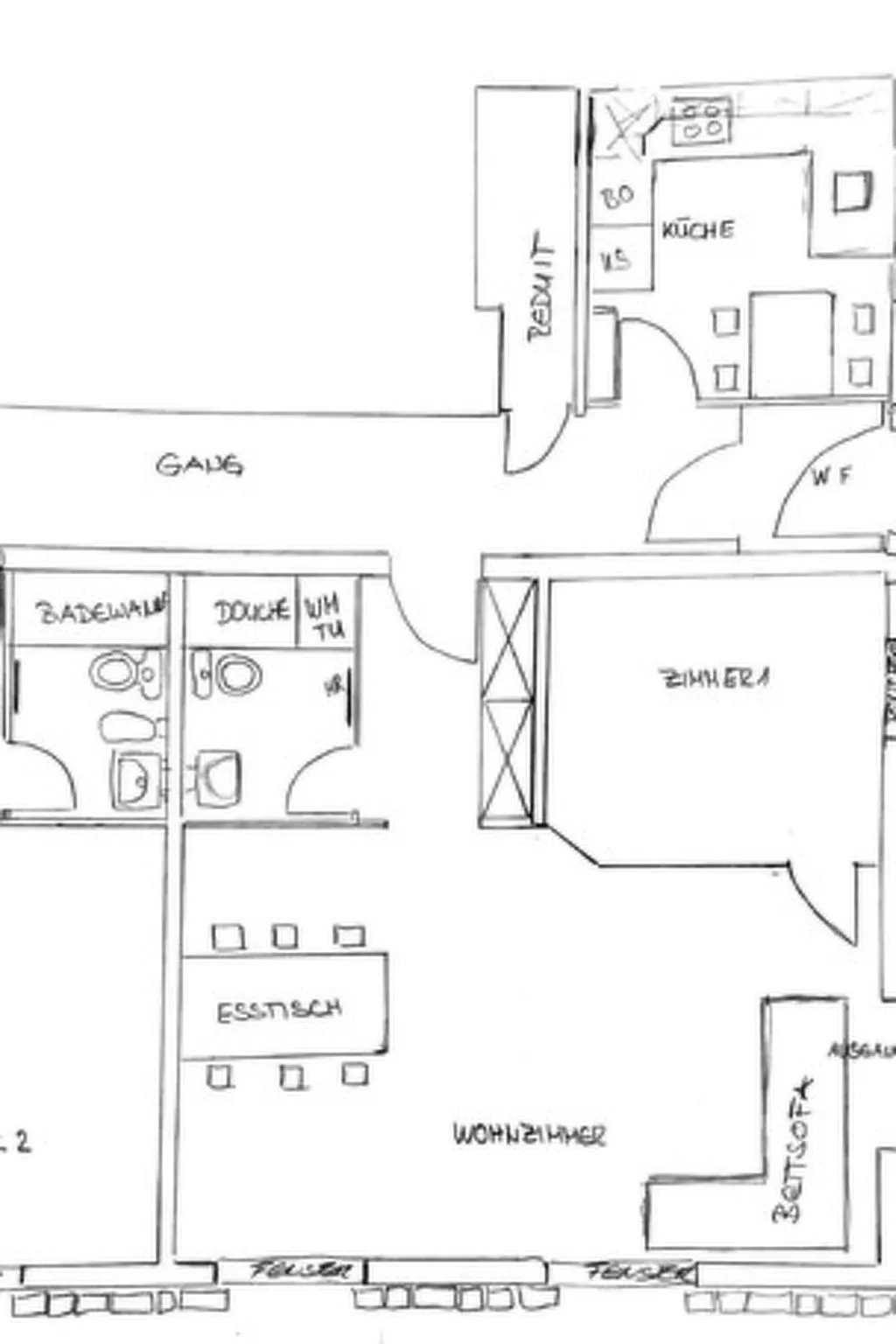 Residenza Cristallo, (Flims Dorf). 3.5 Zimmer Partérre Wohnung (97m2) mit Garte