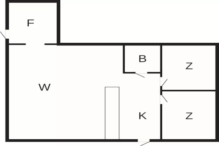 Maison de vacances pour 4 a Hals-By Traum - Plan