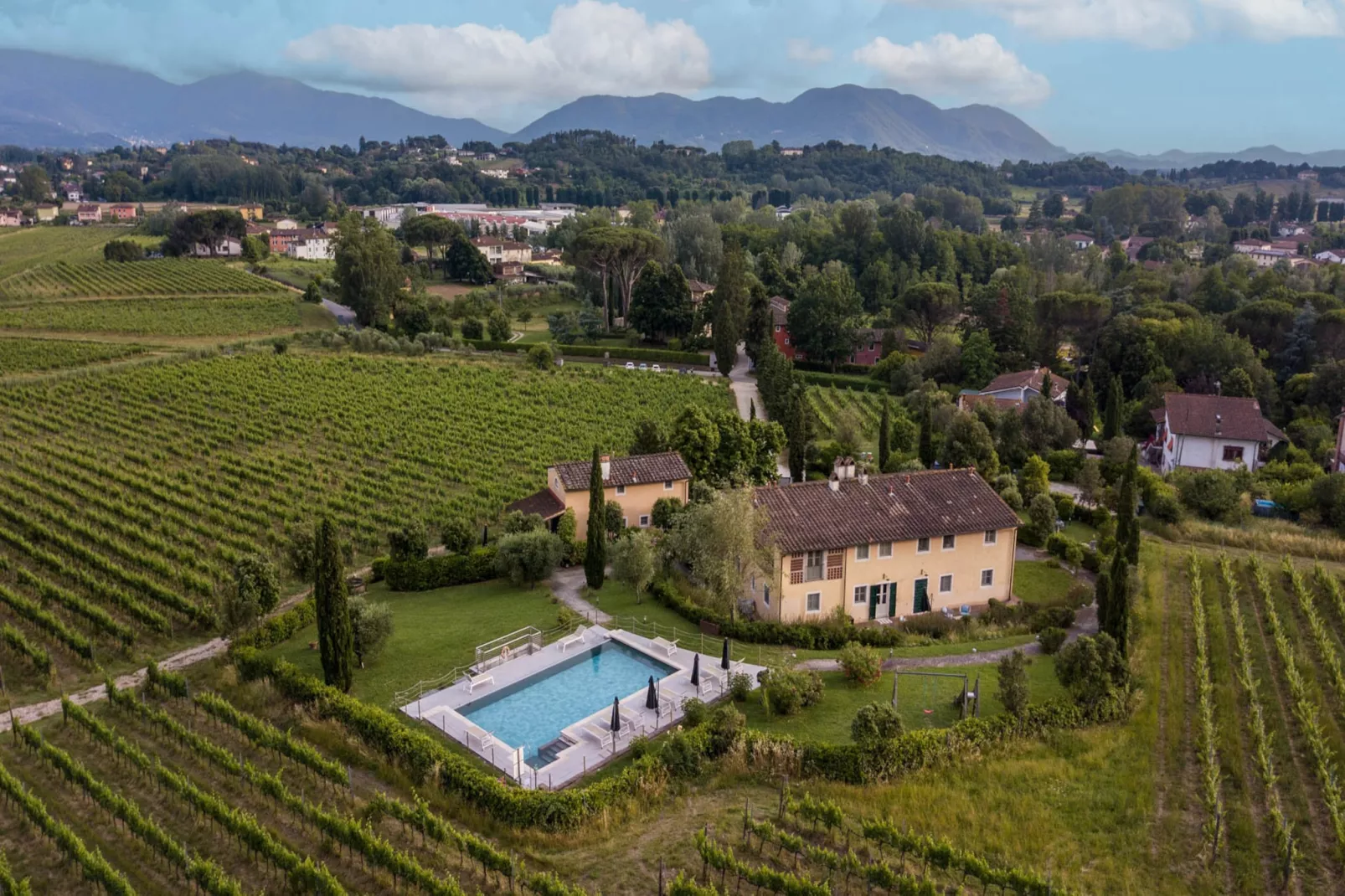Maria Farmhouse Apartment in Wine Resort in Lucca - Außenbereich Sommer