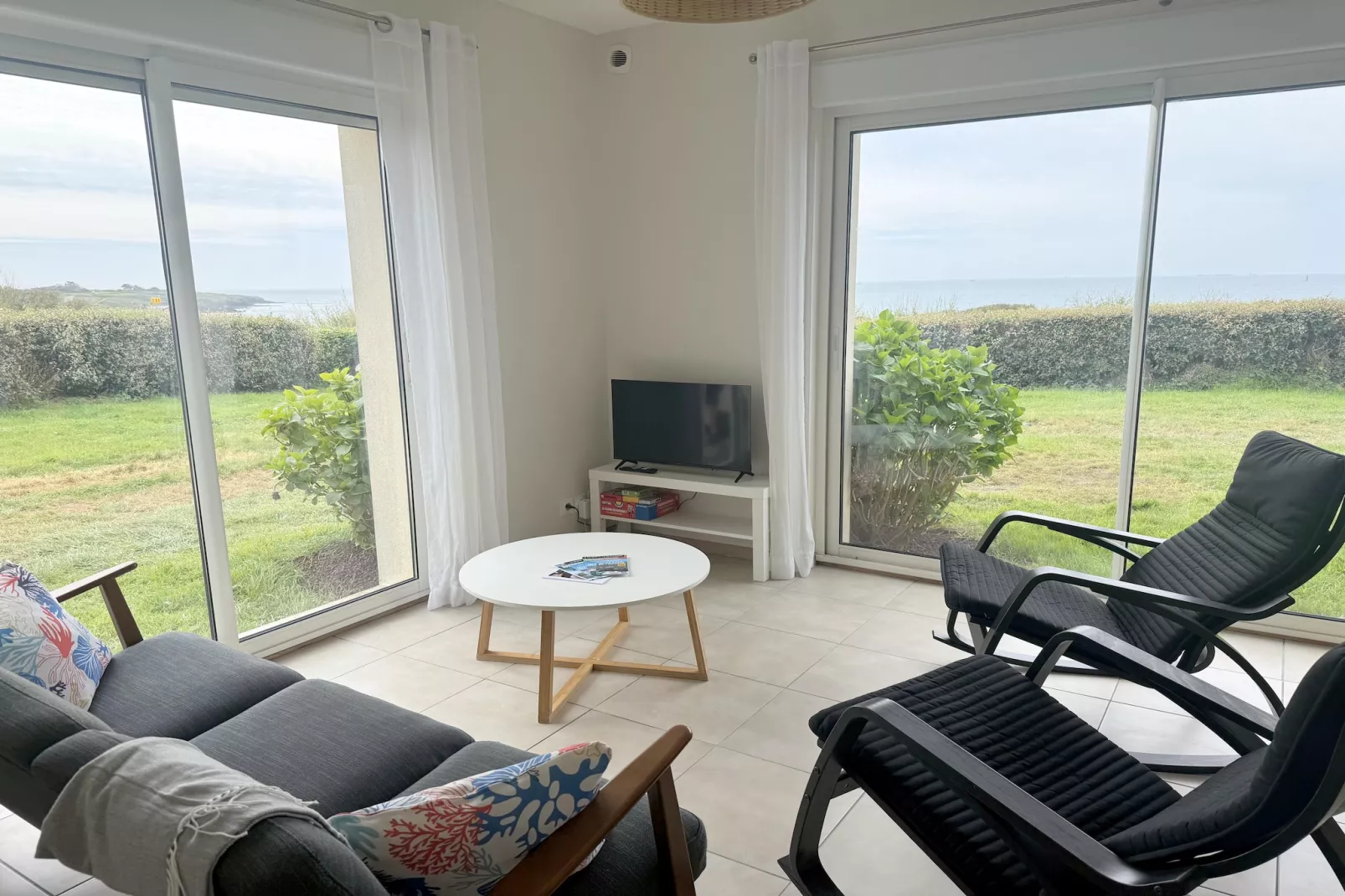 Ferienhaus mit Panoramablick Le Conquet - Salon