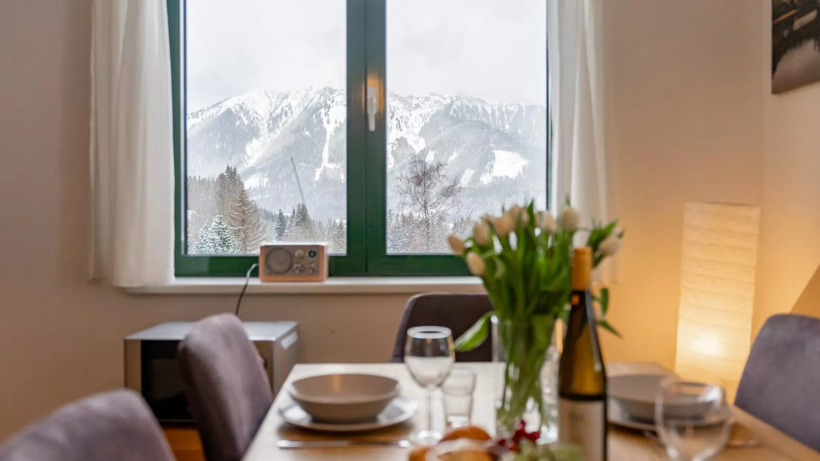 Passhöhe - Aussicht Winter