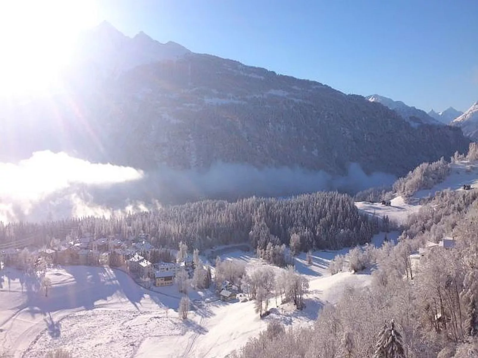 Marmotta, (Laax Dorf). 3 Zimmerwohnung - Dehors