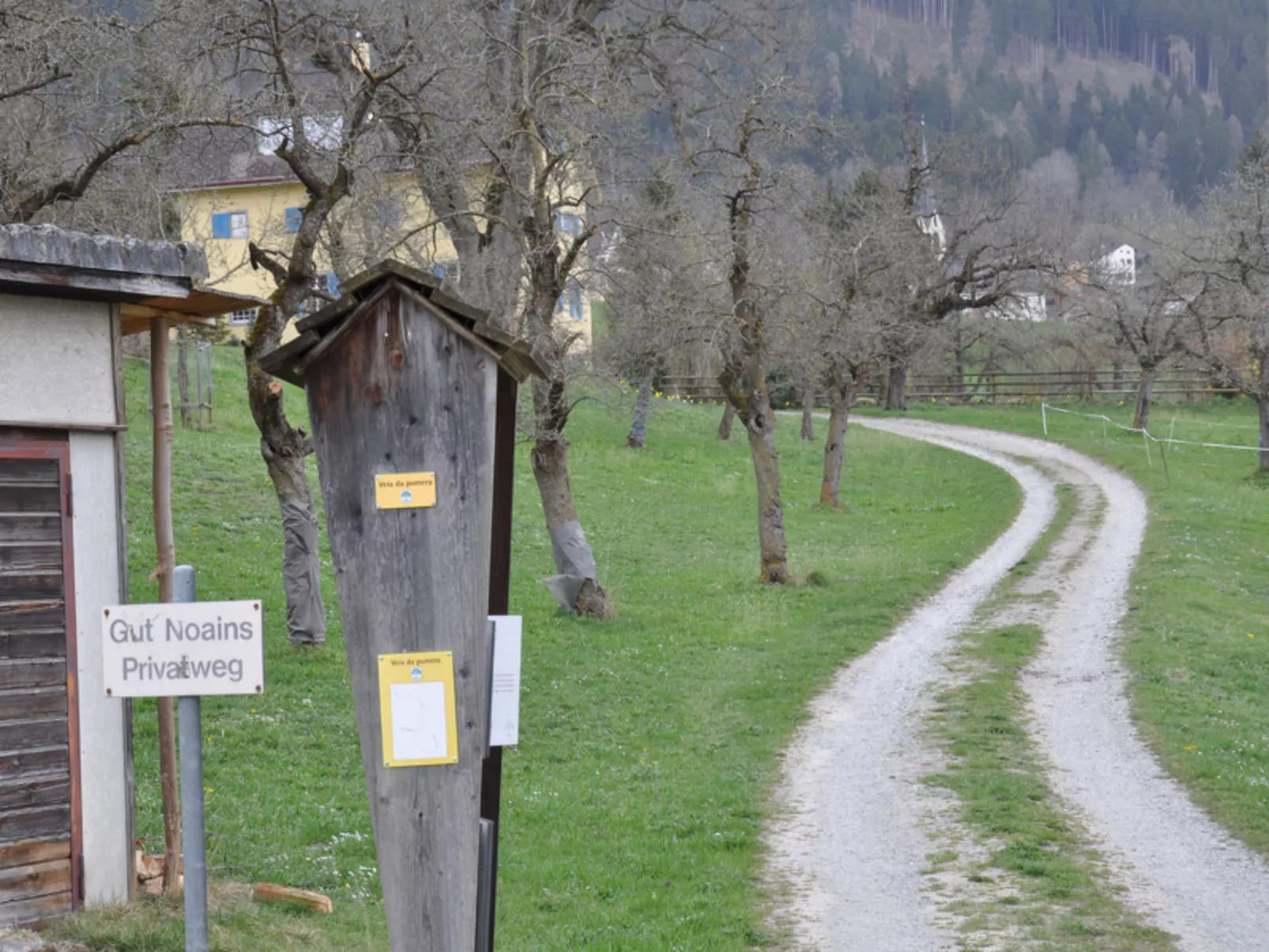 Haus Noains, (Rodels). - Draußen