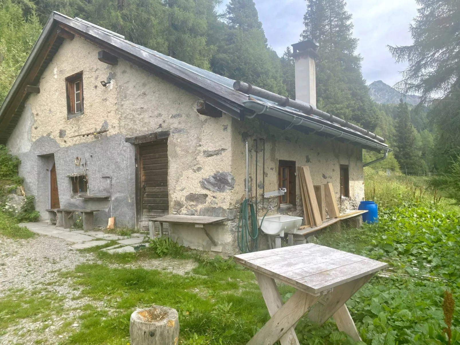 Alphütte Alp Marangun, (Sta. Maria - Santa Maria Val Müstair). - Dehors